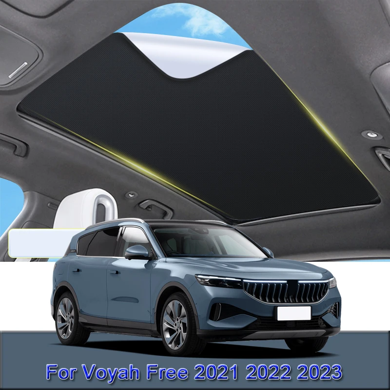 

For Voyah Free 2021 2022 2023 Car Electrostatic Adsorption Sunroof Sunshade Heat Insulation Skylight Sticker Auto Accessories