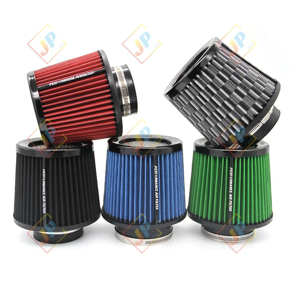 CAR UNIVERSAL AIR FILTER RETROFIT RACING SPORTS CAR 63MM 76MM HIGH FLOW COLD CONE AIR INTAKE FILTER 2.5'' 3''