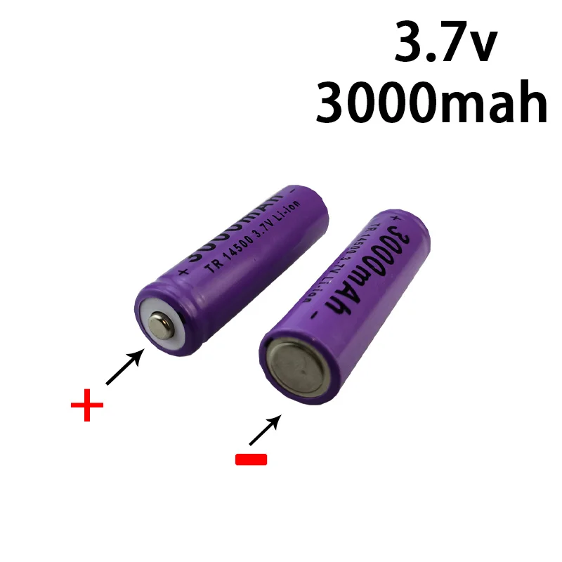 Oryginalna 14500 bateria litowa 3.7V akumulator 3000mah bateria do latarki LED latarka zabawka + ładowarka NI-MH