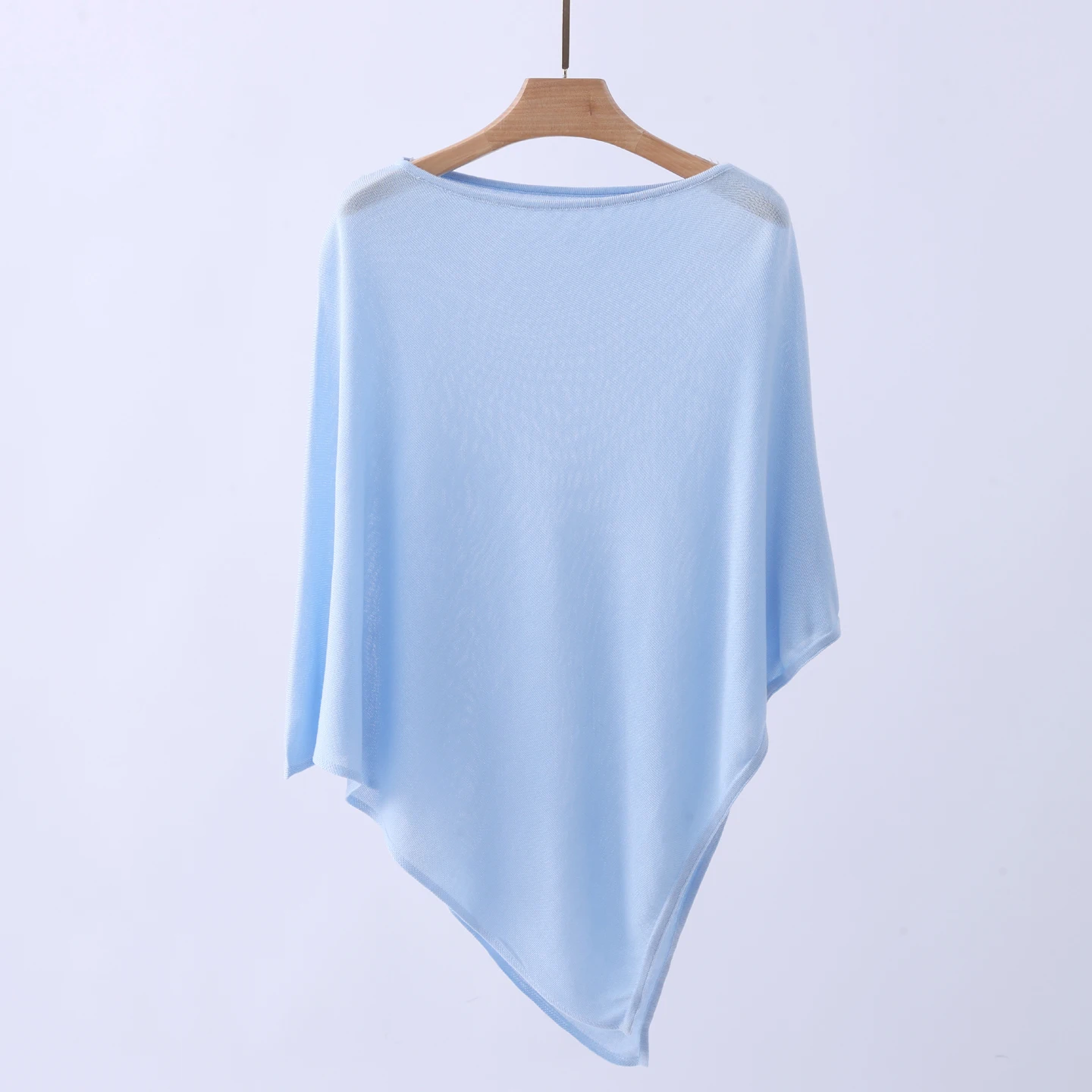 

Spring and Summer New Knitted Women's Sunscreen Fashion Knitted Shawl Female Lyell Thin Knitted Blouse Female