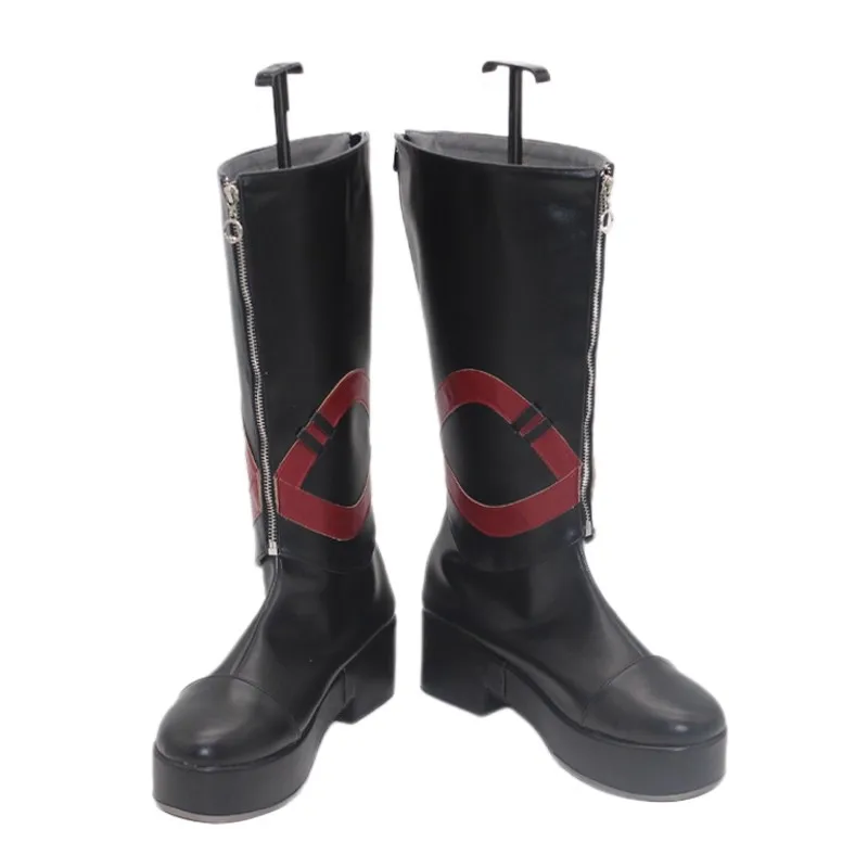 Game Pretty Derby Fenomeno Cosplay Schoenen Laarzen Super Creek Vrouwen Zwarte Laarzen Aangepaste Halloween Party Carnaval Rollenspel Schoen