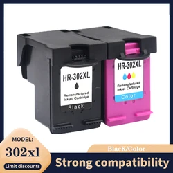 302 302XL 302 XL Premium Color Remanufactured Ink Cartridge for HP302 For HP302XL for HP Deskjet 5220 5230 3630 Printer