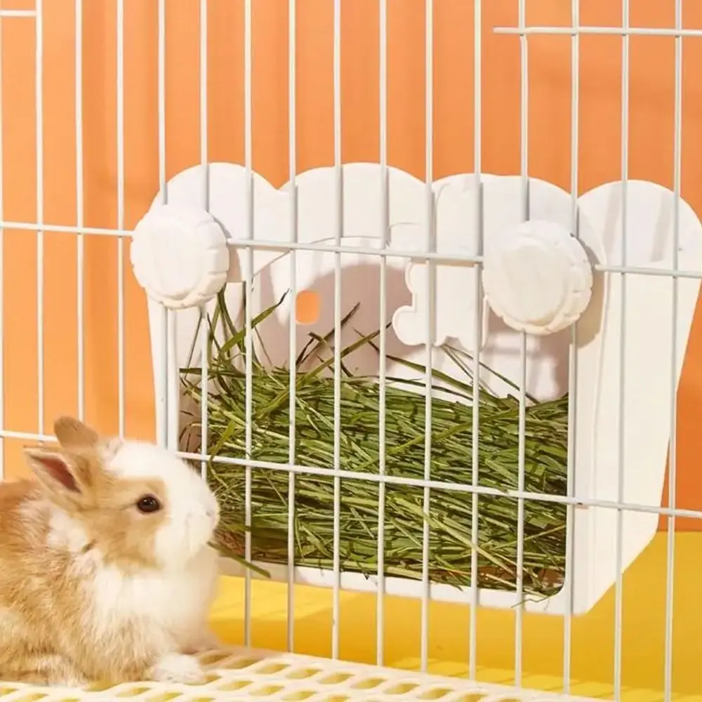 

Attached To Cage Rabbit Grass Feeder Large Capacity Hanging Small Animal Food Feeder Rack Storage Pet Supplies Rabbit Hay Manger