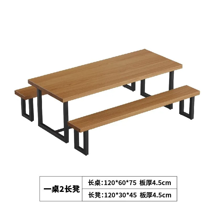 BBQ Shop Table and Chair BBQ Shop Table and Chair Combination Office Desk Small Desk Milk Tea