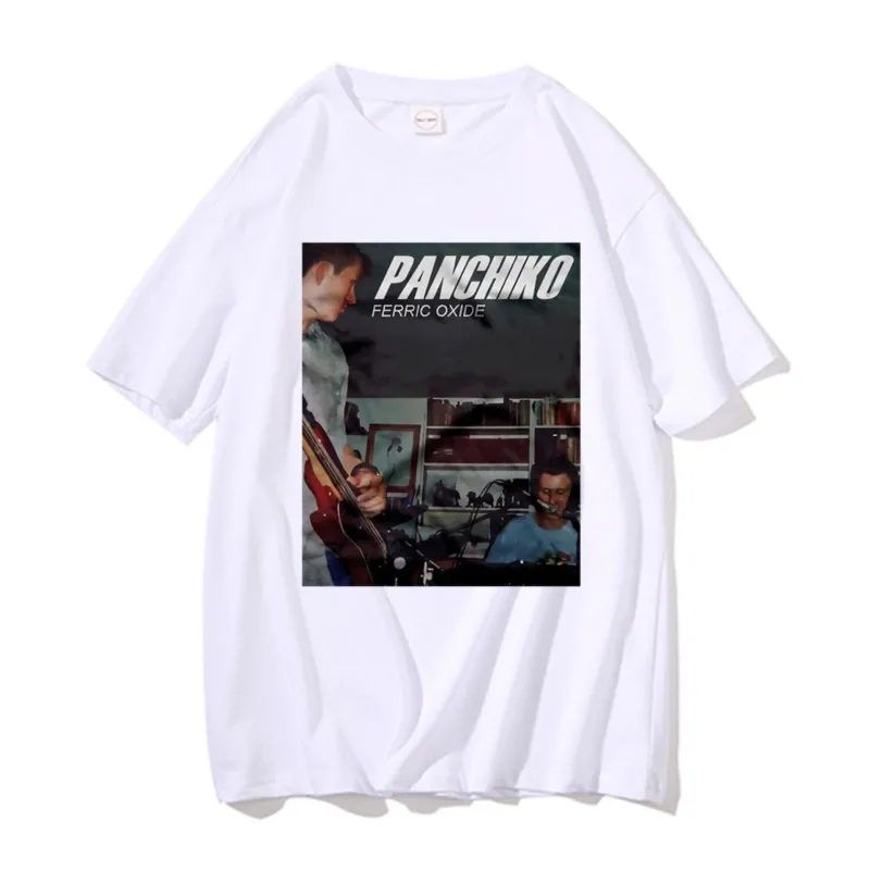 Panchiko Ferric Oxide Album Graphic Print Tshirt Men's Casual 90s Oversized T-shirts Men Women Vintage Rock Music Band T Shirts