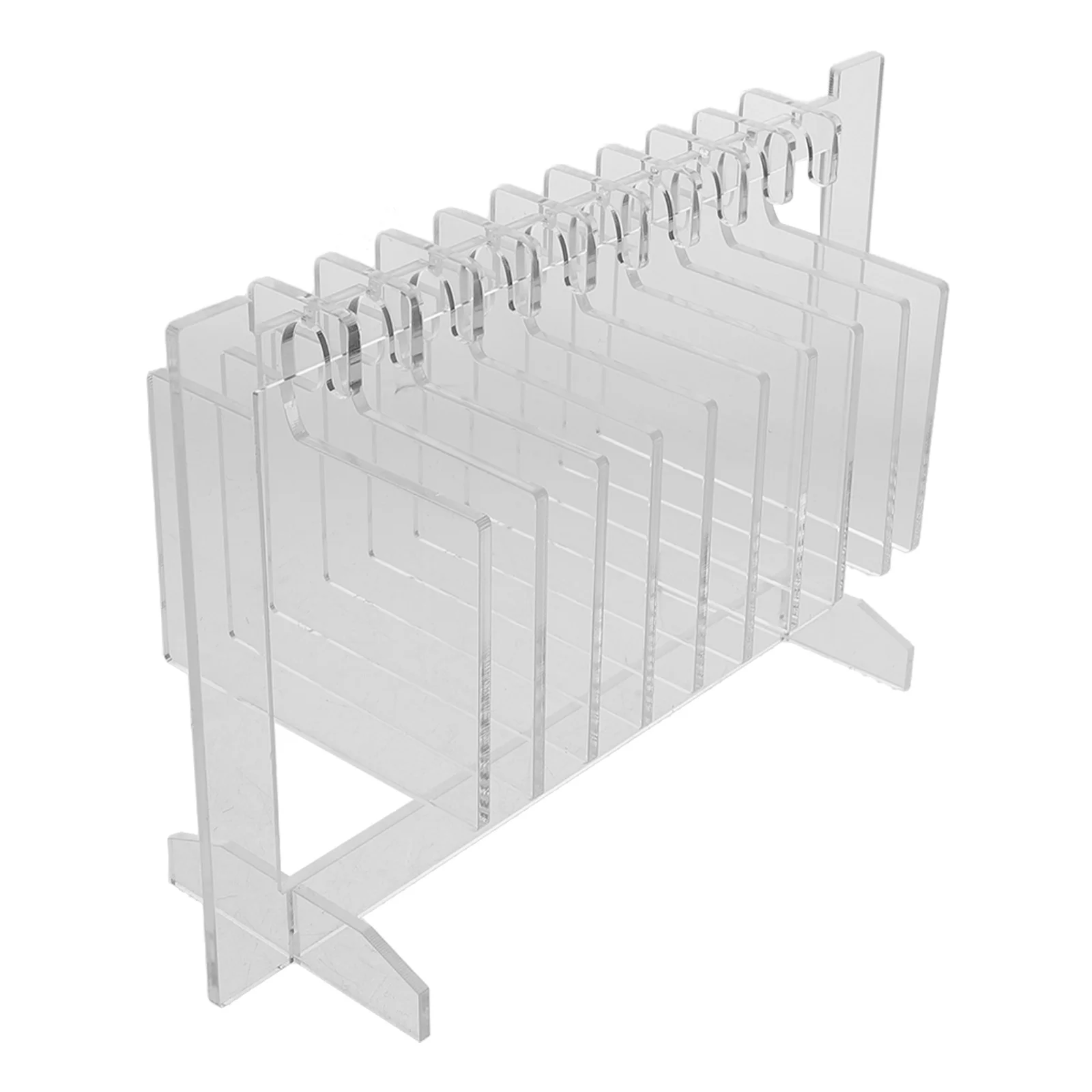 

1Set Nail Display Board Acrylic Transparent Manicure Plate for Press on Nails False Tips Sample Showing Stand with Hanging Rack