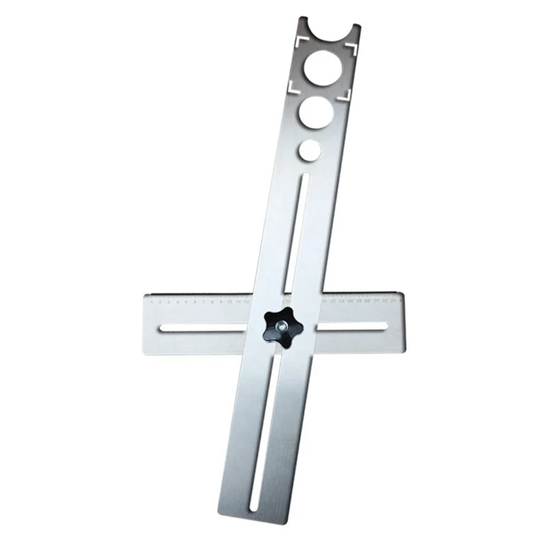 Multifunctional Universal Tile Hole Locator 40Cm Universal Ruler Thickness 1Mm Drilling Tool Durable Easy Install Easy To Use