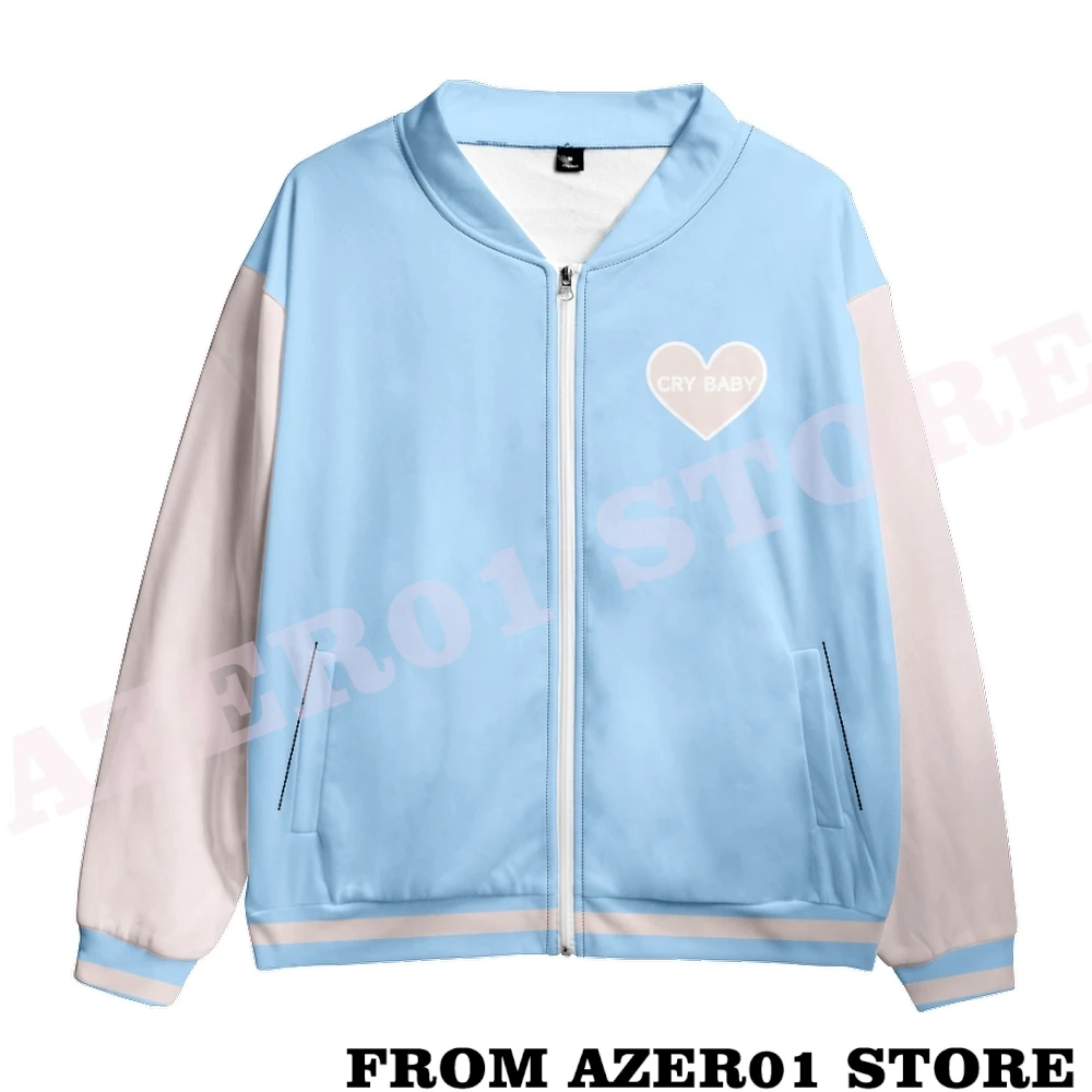 Melanie Martinez Merch Logo Cry Baby 3D jacket winter Hoodies Men/Women casual Baseball Uniform Streetwear sweatshirt