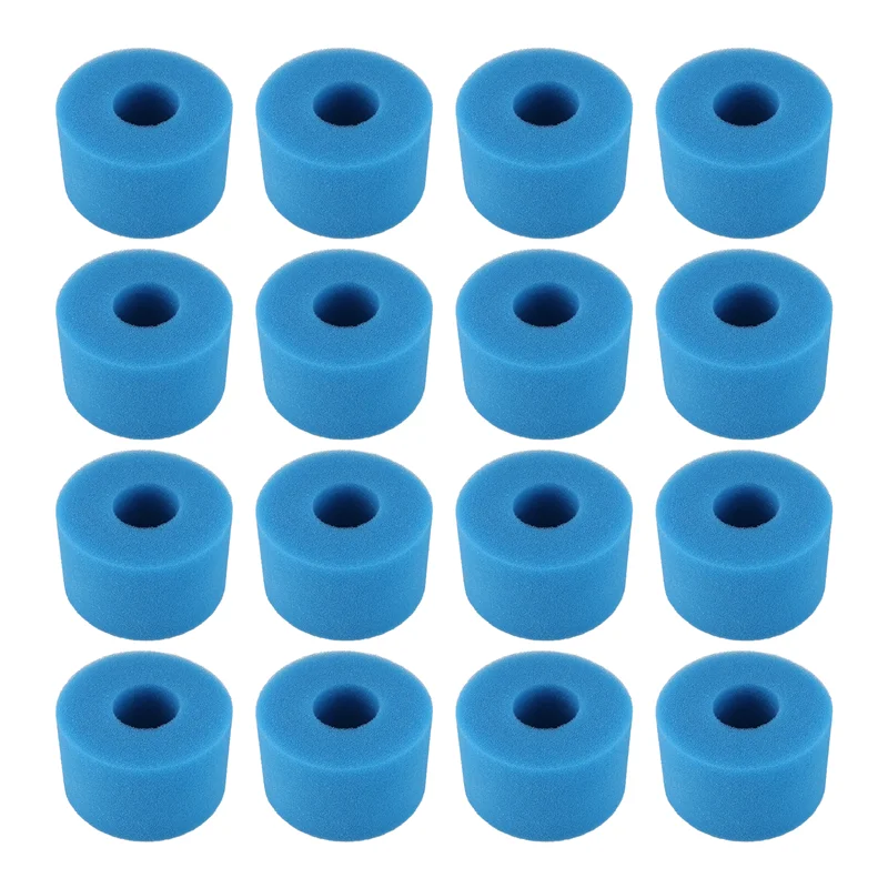 TKOH-16Pc для Intex Pure Spa, многоразовый моющийся пенопластовый фильтр для гидромассажной ванны, картридж типа S1