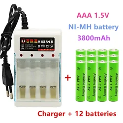 New AAA 1.5V rechargeable battery 3800mAh Alkaline battery flashlight toys watch MP3 player replace Ni-Mh battery