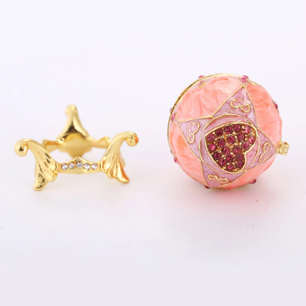 Jewelry Container Elegant Design Small Volume Space Saving Organizer for Earrings Rings Beads Perfect Gift Girls Women