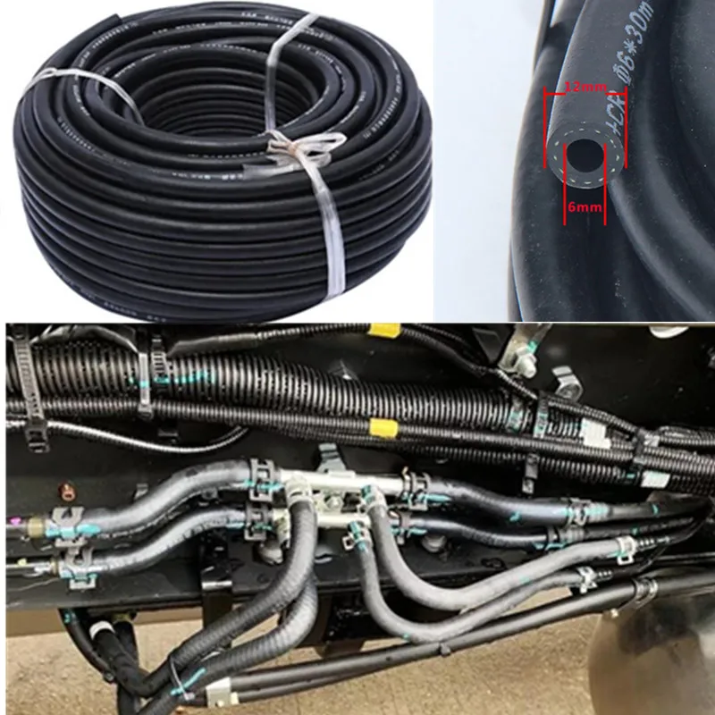 1 متر الأسود ID 3 مللي متر ~ 32 مللي متر NBR السلس النتريل المطاط خرطوم للسيارات والدراجات النارية آلات خرطوم خراطيم الوقود المرنة #2