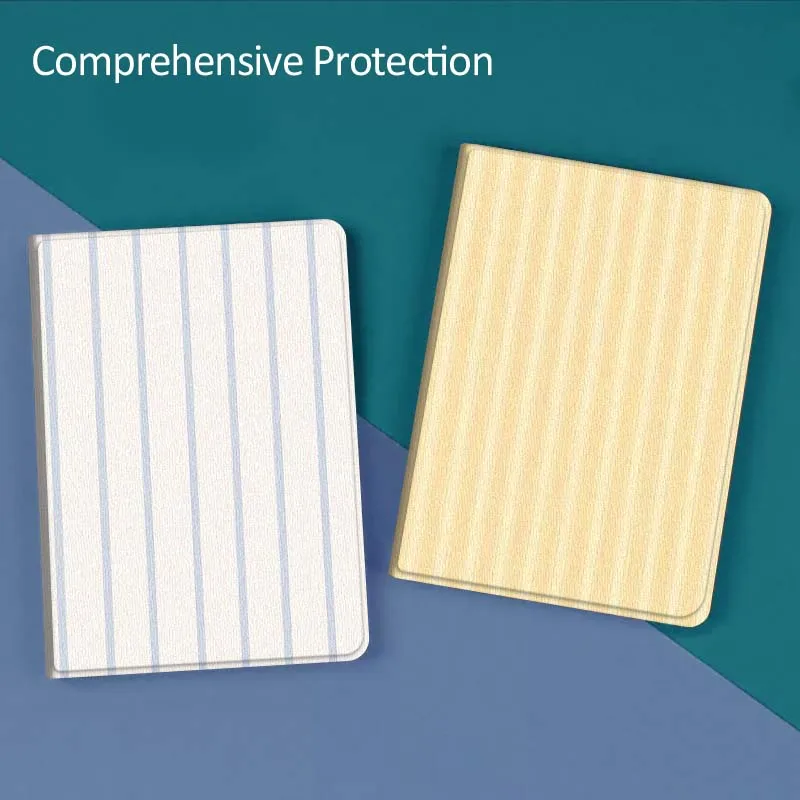 

Vertical Stripe Yellow Pattern For Huawei MediaPad T5 T10s M6 M5Lite SE Honor Tab 5 6 7 V7 V8 X8a X9a Pro Soft Tablet Case Gift