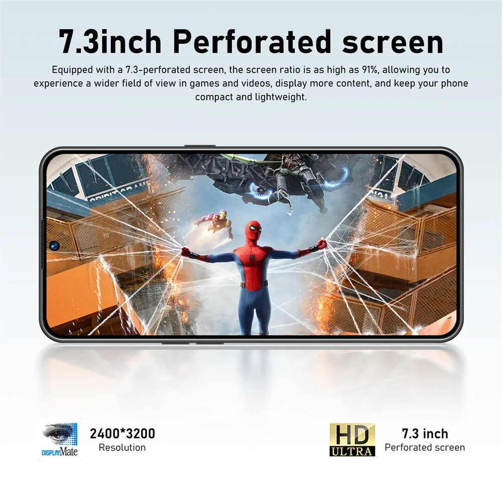 K-Touch Smartphone 5G C27 Ultra Mobile Phones Smartphone Android Cell Phone 7.3inch HD 22G+2TB 48MP 7800mAh 5G Dual SIM WIFI Unlocked Global