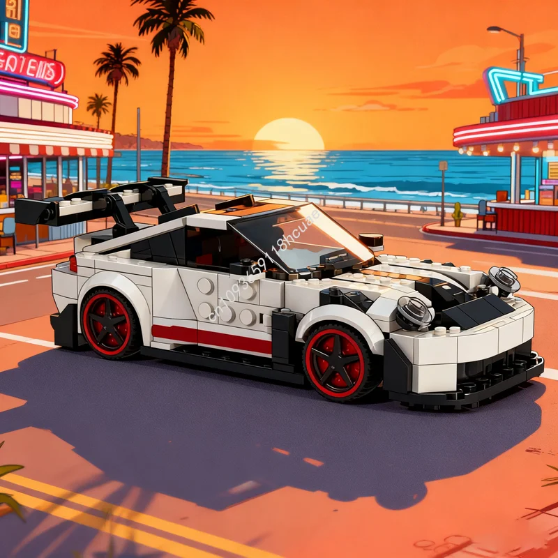 

364pcs MOC Porscheed RS City Champions Model Building Blocks Construction Toy DIY Creative Festivals Gift Idea Brick Birthday