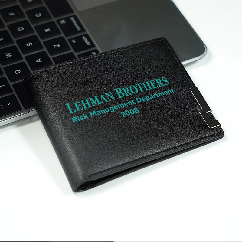 محفظة LEHMAN BROTHERS لإدارة المخاطر 2008 للرجال من البولي يوريثان الفاخر بتصميم مدمج وخفيف الوزن ومتين #2
