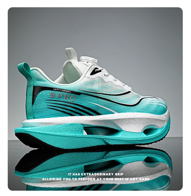 Herren-Sportschuhe, Laufschuhe mit Carbonplatte, Marathon-Sneaker für Herren, Rennschuhe, stoßdämpfende Sportschuhe für Damen. – Detail 35