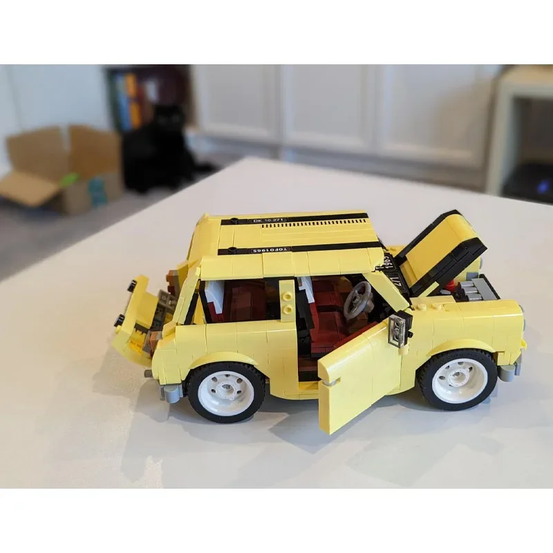 

MOC-85587Mini Cooper Mini Желтый Автомобиль Сборка Строительный Блок Модель958Детали Строительные Блоки Детская Игрушка На День Рождения Подарок