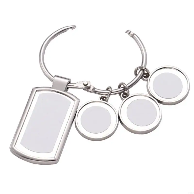 195C Sublimation Blanks Keychains Metal Round Blank for Key Rings for Heat Press Sublimation Personalised