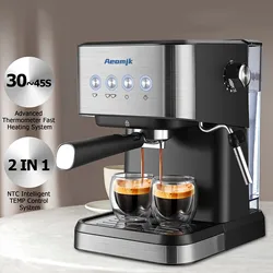 Italian Semi-automatic Coffee Machine Household Small Espresso Machine High Pressure Extractor Brewing Milk Coffee Machine