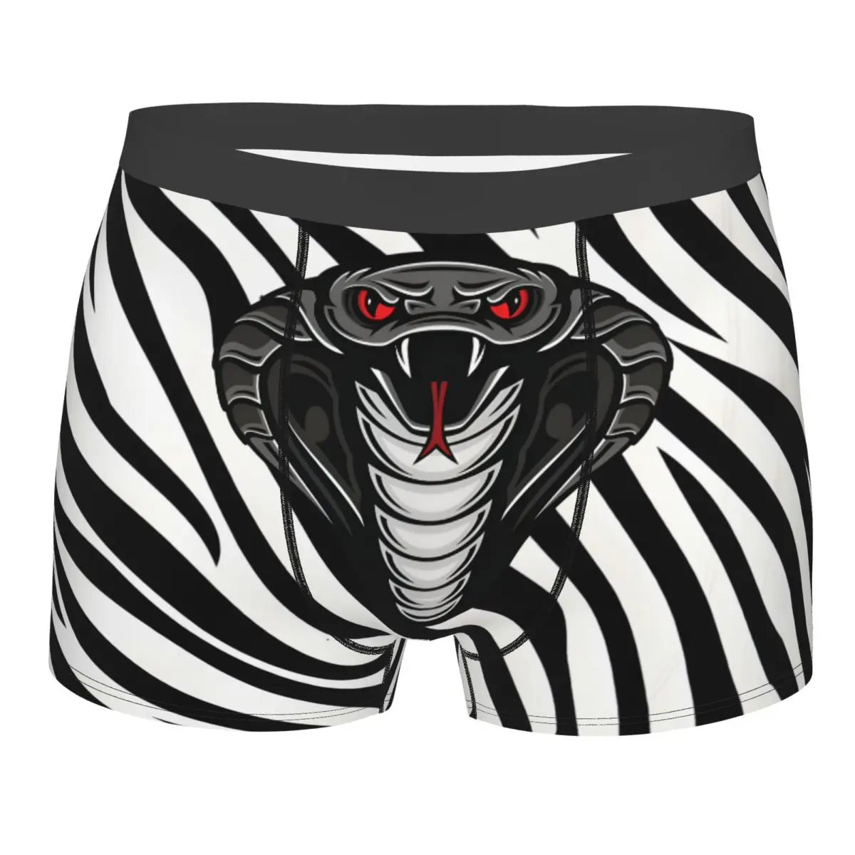 

Valentine's Day Male Cobra Snake Underwear Boxer Briefs Soft Shorts Panties Underpants For Boyfriend Husband Anniversary Gift