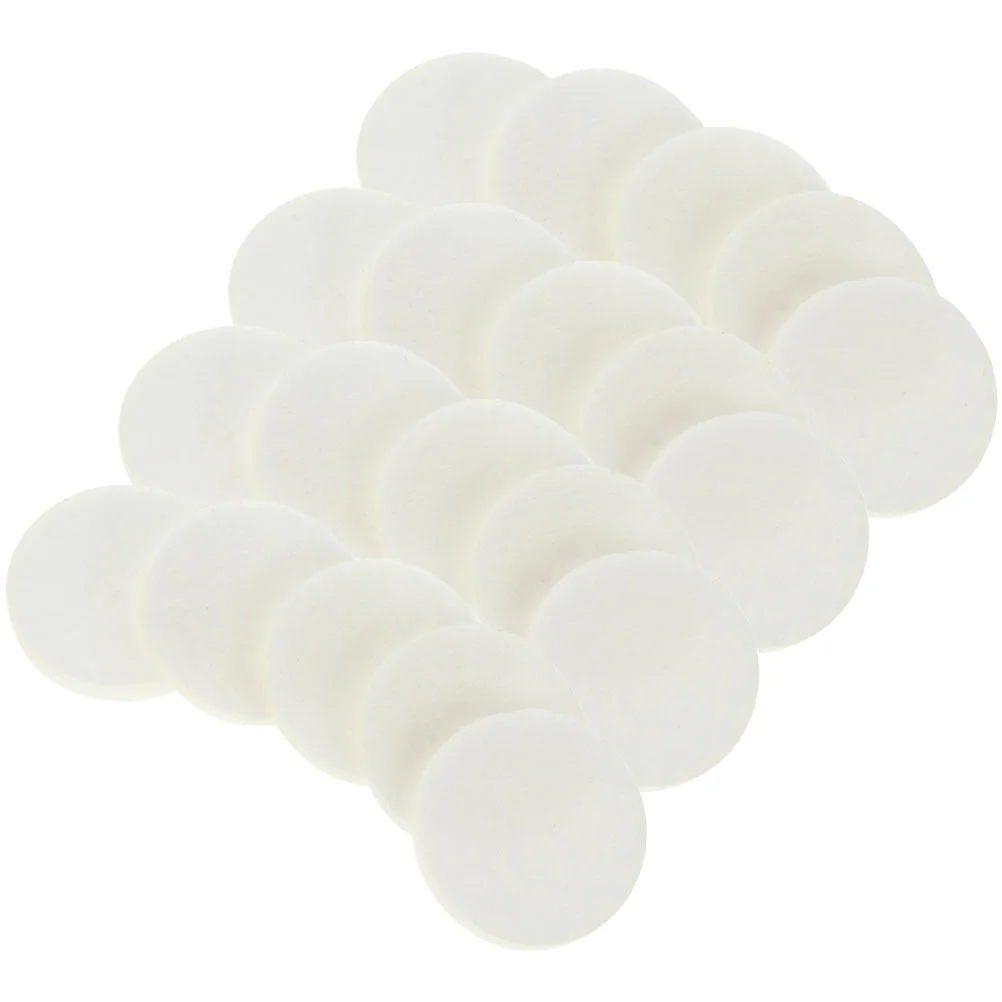 

100 Pcs Automotive Aromatherapy Cotton Pads Pendant Essential Oil Steamer Necklace Locket White Travel