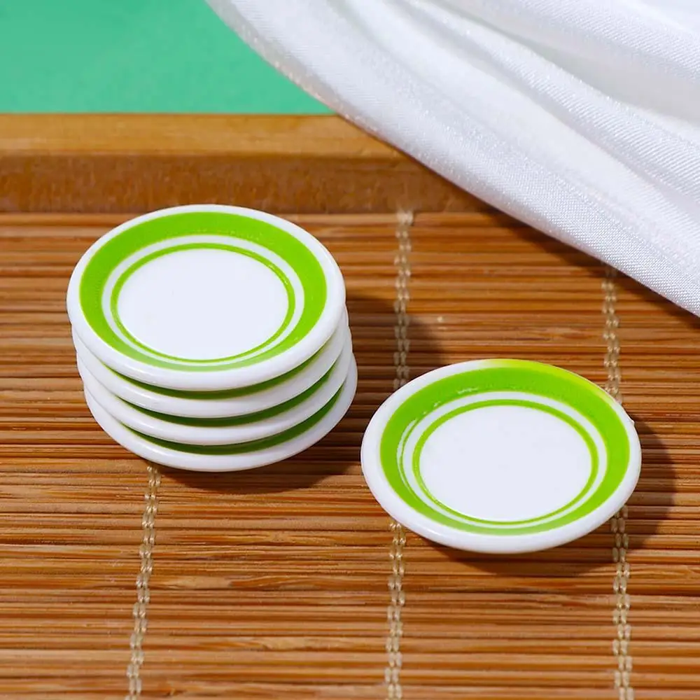 

ABS Pretend Play Toy Tableware Dolls Accessories Miniature Food Dishes Doll house Dinner Plates Photograph Props Kitchen Toys