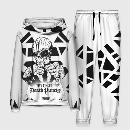 Five Finger Death Punch 3D Print Hoodie Tracksuit Fashion Hip hop Men\'s Casual Sportswear Set kids Hoodie+Pants 2pcs Set