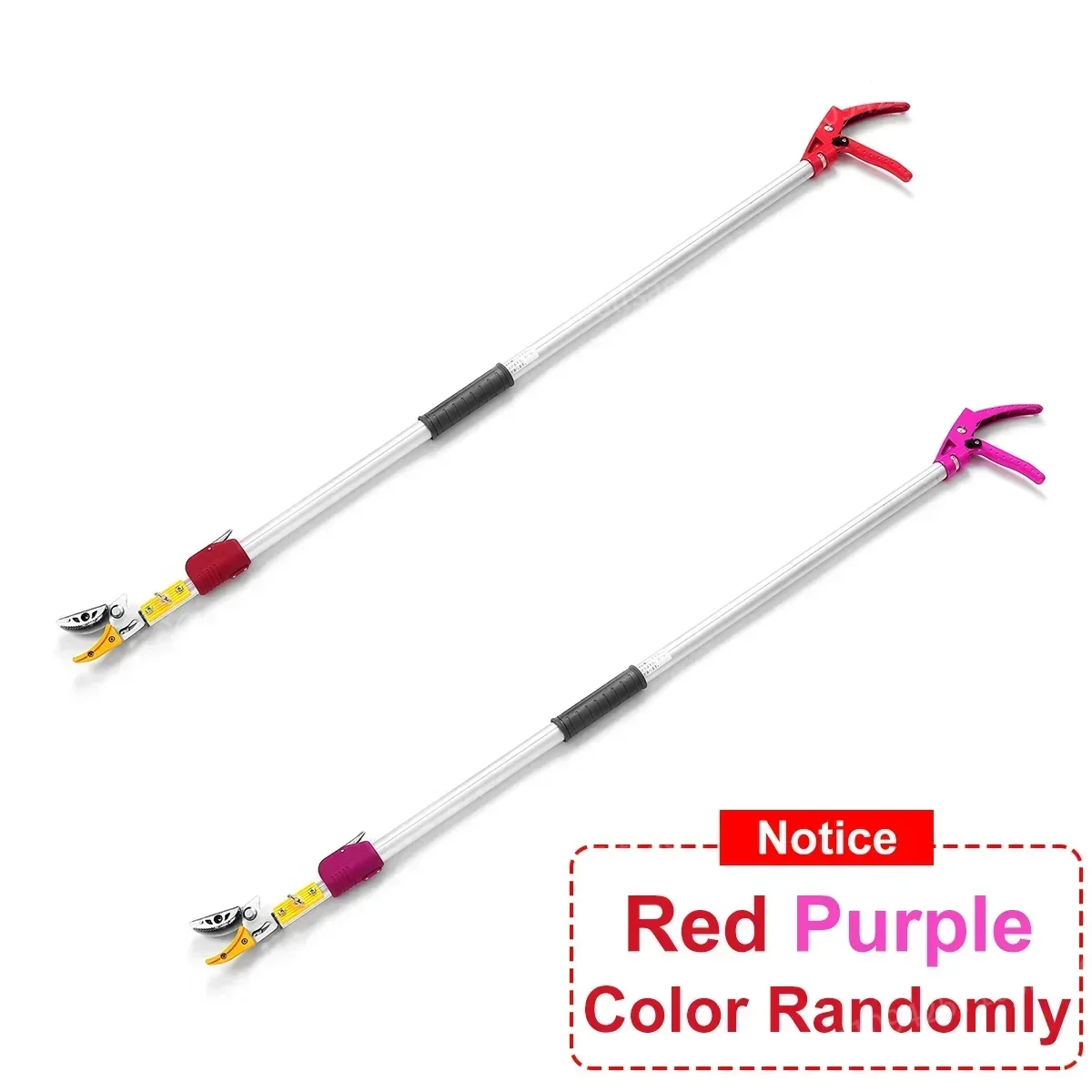 

2.2m Max Cutting 1/2 inch Extra Long Reach Pruner Cut and Hold Bypass Pruner Fruit Picker and Tree Cutter For Garden