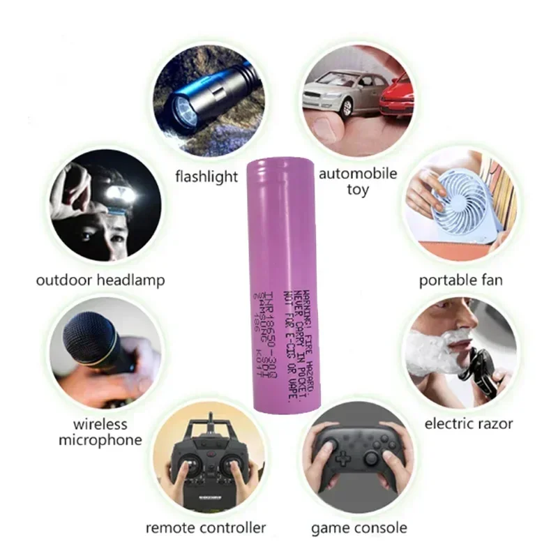 الأصلي INR18650 30Q بطارية ليثيوم أيون قابلة للشحن 3.7 فولت 3000 مللي أمبير استبدال بطارية خارجية لبطارية مفك البراغي 18650