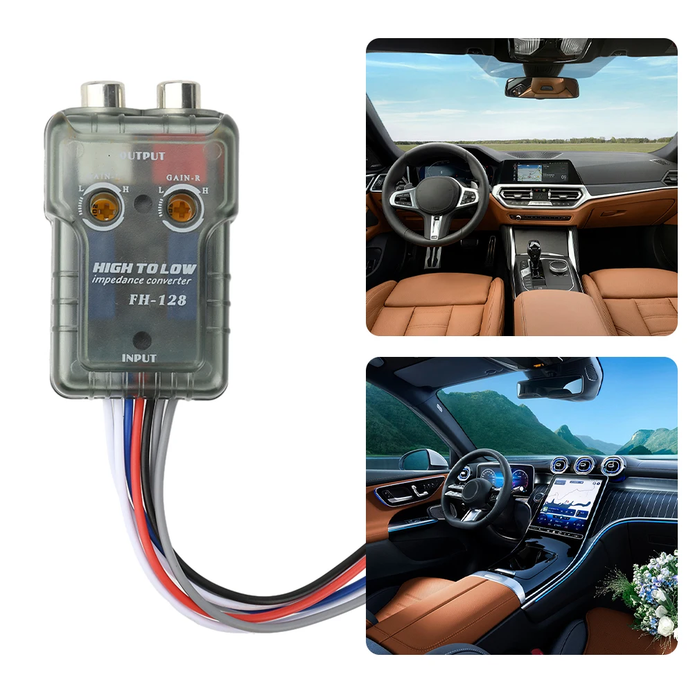 Auto Stereo Audio Sprechen Signal Hi-Low Konverter für Auto Amp-Subwoofer Verstärker CD-Player High zu Low Adapter