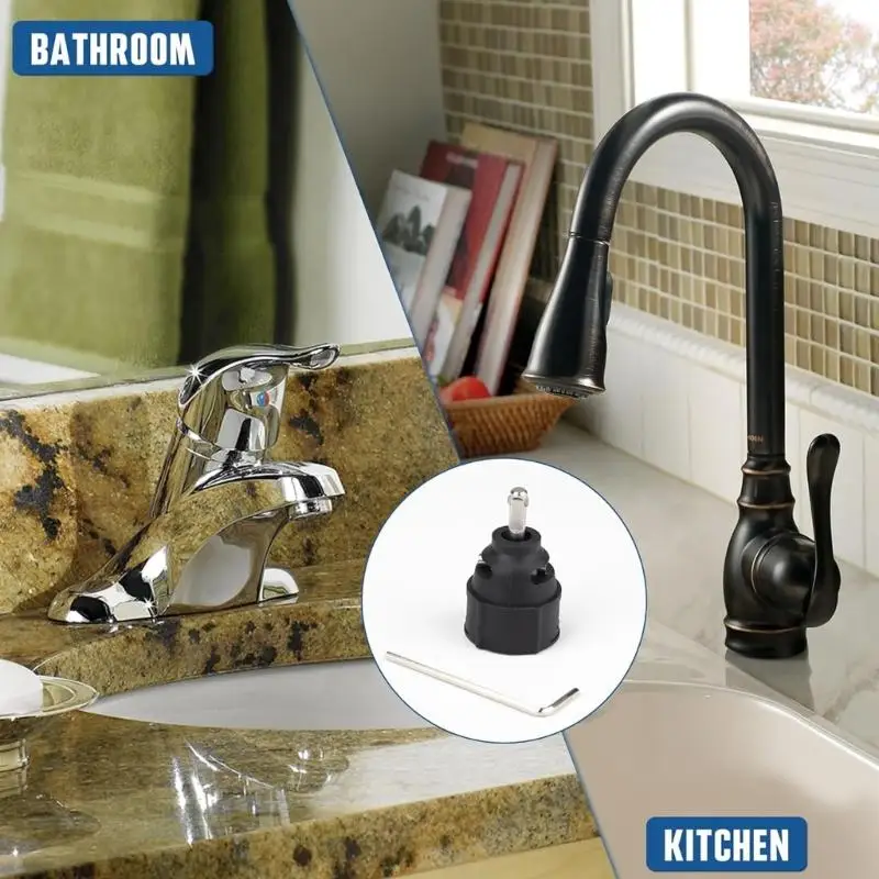 

Однополосные смесительные клапаны STEM 1255 Керамический картридж утечка комплекта наборочной комплект Rust -Resy DIY Замена для