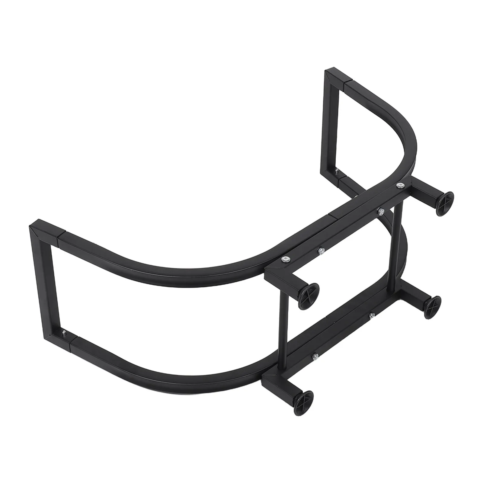 Firewood Storage Rack Black Curved Carbon Steel Firewood Holder Stable Indoor Outdoor Fireplace Log Rack Patio Backyard Garden