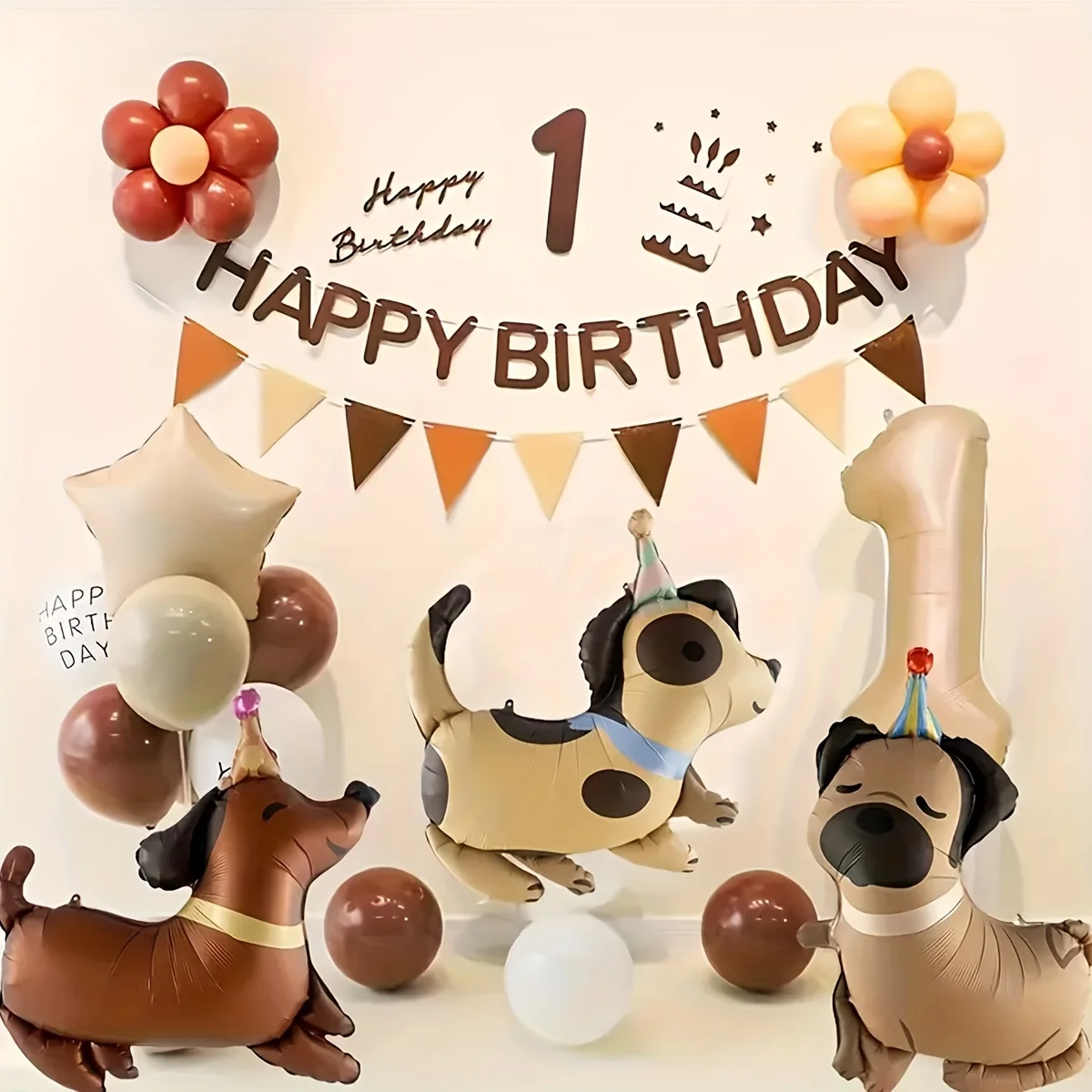 احباط Globos بالونات عيد ميلاد سعيد جرو أنيمي أجش الصلصال الألماني بالون زينة الحفلات استحمام الطفل لطيف مستلزمات الحيوانات الأليفة الاطفال