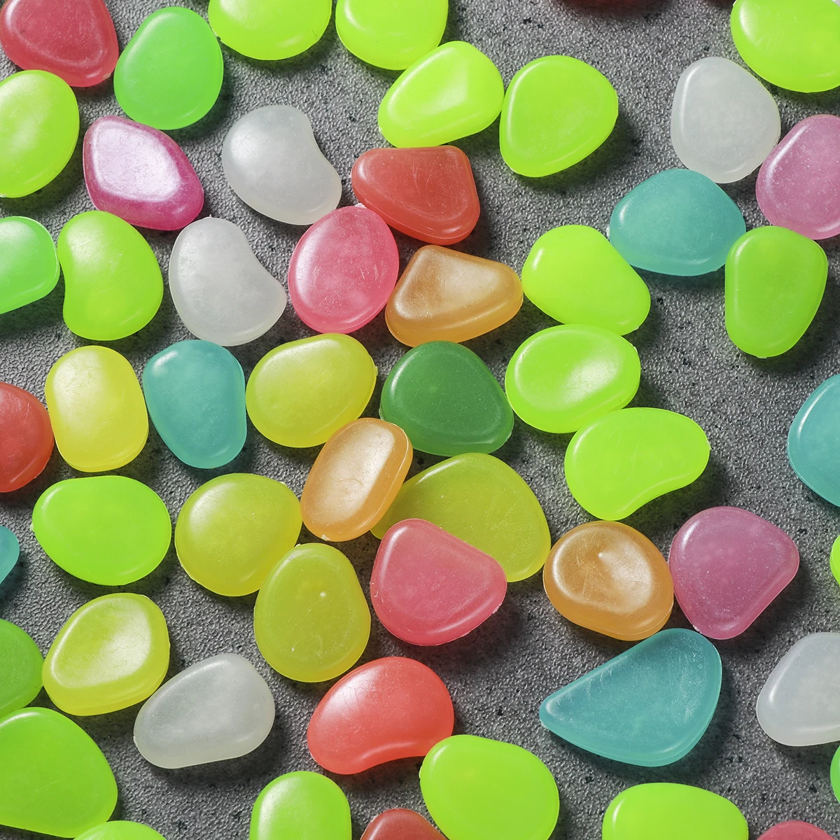 

100 Pcs Pebbles for Water Feature Light-emitting Stones Decorations Aquarium Decorative