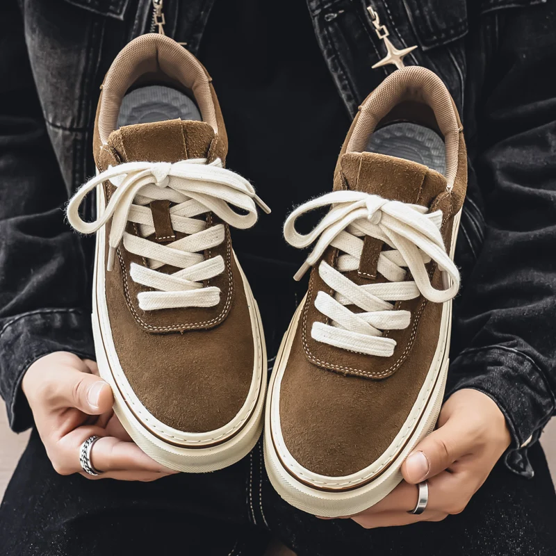 

Новые роскошные модные дизайнерские мужские замшевые удобные повседневные туфли на шнуровке, мужские прогулочные кроссовки Zapatillas Hombre