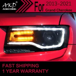 Car Lights for Jeep Grand Cherokee LED Headlight 2011-2016 Compass Head Lamp Drl Projector Lens Automotive Accessories