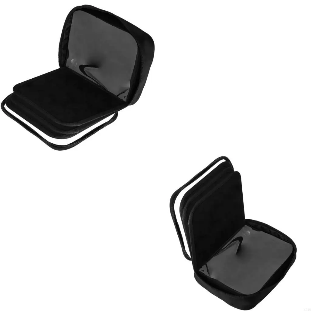 

Travel Friendly Badge Holder Book 6 Transparent Pages Compact Pin Collector Organizers for Event and Collections