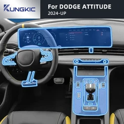 For Dodge Attitude 2024 2025 Car Interior Center Console Transparent TPU Protective Film Anti-scratch Repair Film Refit Sticker