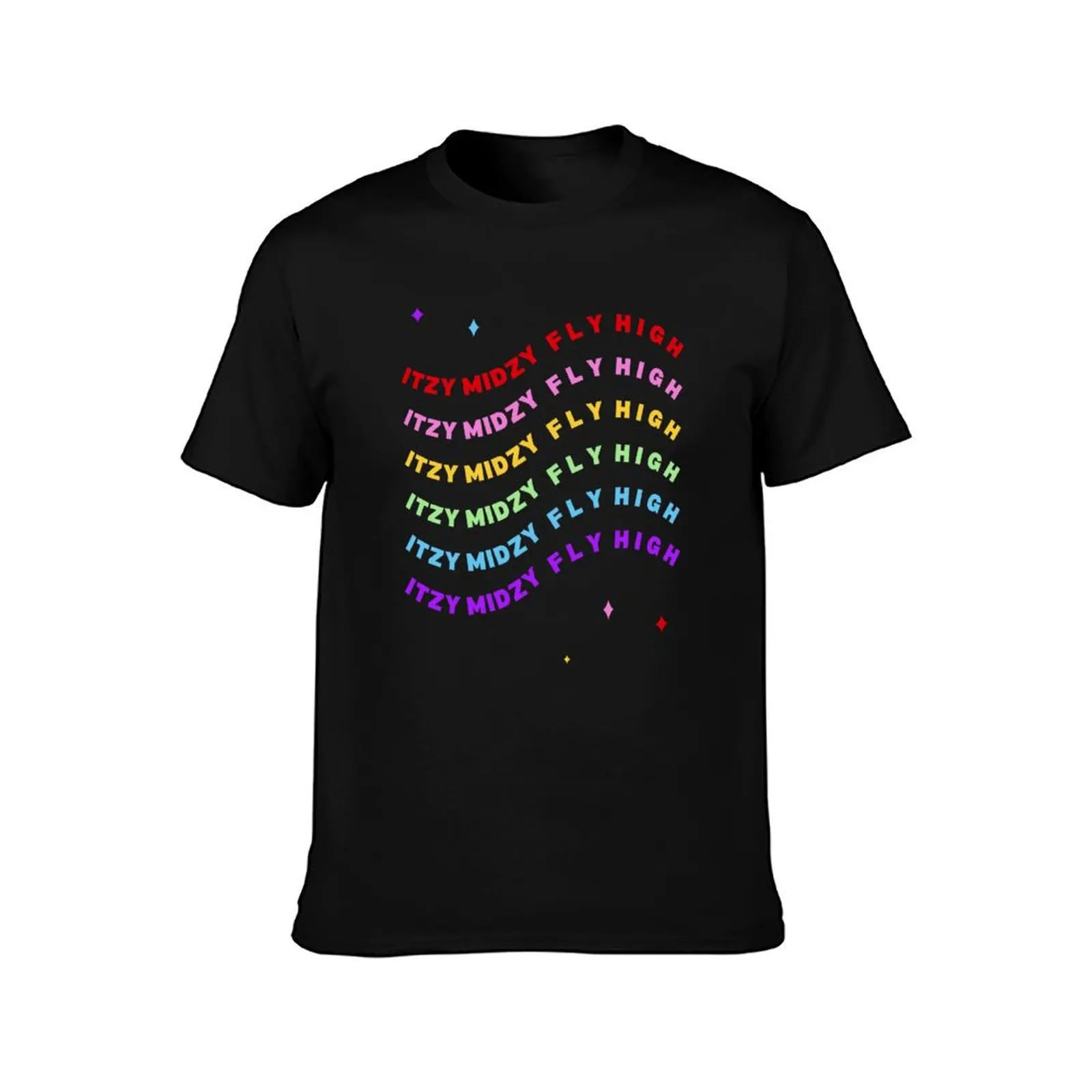 ITZY MIDZY FLY HIGH flag T-Shirt funny t shirts man t shirts for man pack white t shirt men 100% cotton luxury brand T-Shirt