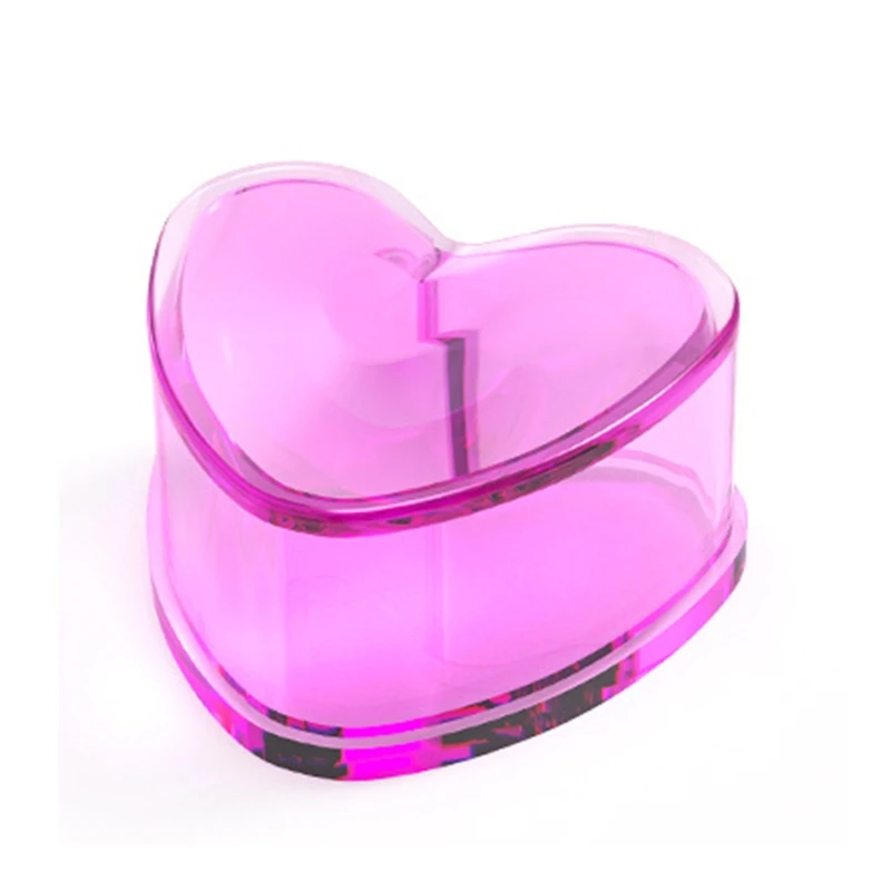 Irregular Heart Storage Box Resin Mold with Lid for DIY Jewelry Craft