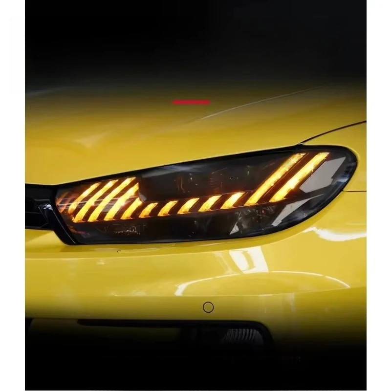 FT Car Lights for VW Scirocco Headlights 2009-2017 RS Style LED Projetor Headlamp Daytime Running Light Automotive Accessories