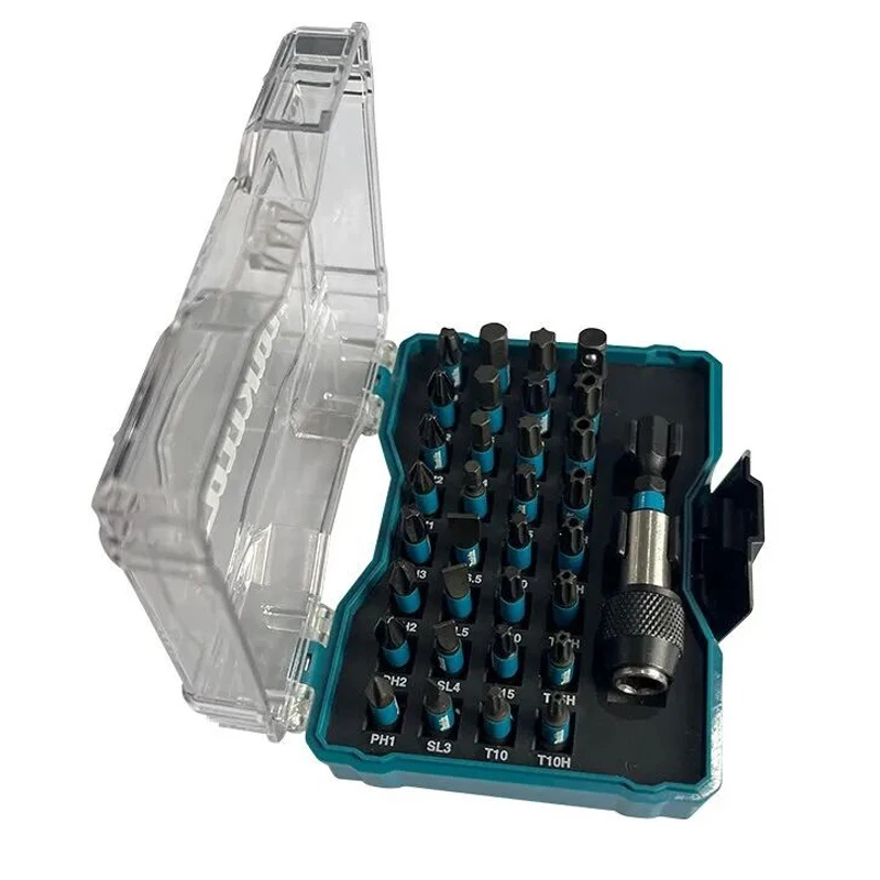 Imagem -03 - Makita E15687 Impact Grupo Brocas Parafuso Chave de Fenda Hex 14 Chave de Fenda Bits Grupo Acessório da Ferramenta Elétrica 33 Pcs