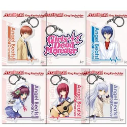 Anime Store Angel Beats! GirlsDeadMonster Yusa Kanade Yui Iwasawa Acrylic Keychain Pendant Ornamen Fans Charm Gifts About 6cm