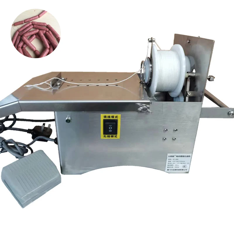 

Food Grade Stainless Steel Sausage Knotting Tying Binding Linker Machine Electric Sausage Tying machine 110V/220V