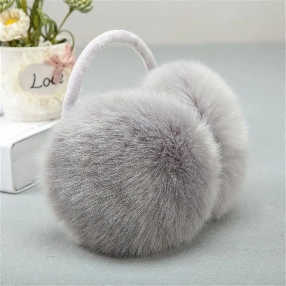 Multi-color Winter Ear Muffs Warm Earflaps Women Fluffy Cosy Earmuffs Plush Soft Ear Warmer Outdoor Cold Protection Ear Muffs