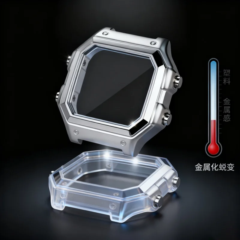 Per Casio Watch case AE-1200wh mod kit MAE1300 AE1200 coperchio anteriore baffle Bezel custodia in acciaio inossidabile modificato accessori argento