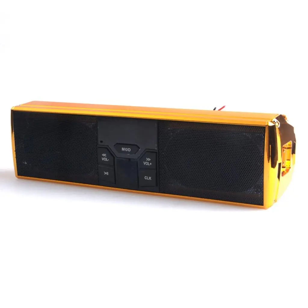 Waterproof Motorcycle Audio Sound System Anti Theft FM Stereo Speakers USB MP3 Bluetooth APP Control for Motorbike