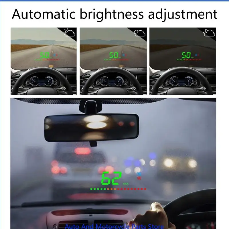 P9FD HUD CAR SUV لرأس عداد السرعة لعرض السرعة الرقمية