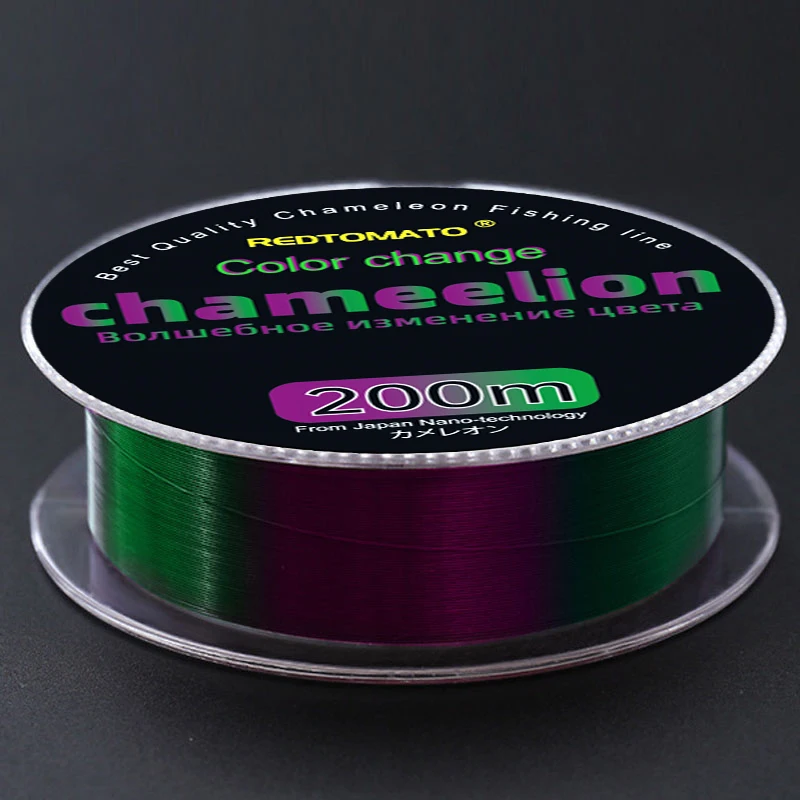 200m Green Color Changing Fishing Line Fluorocarbon Coat Monofilament Nylon Sea/Fresh Water Carp Wire Leader  Fishing Line